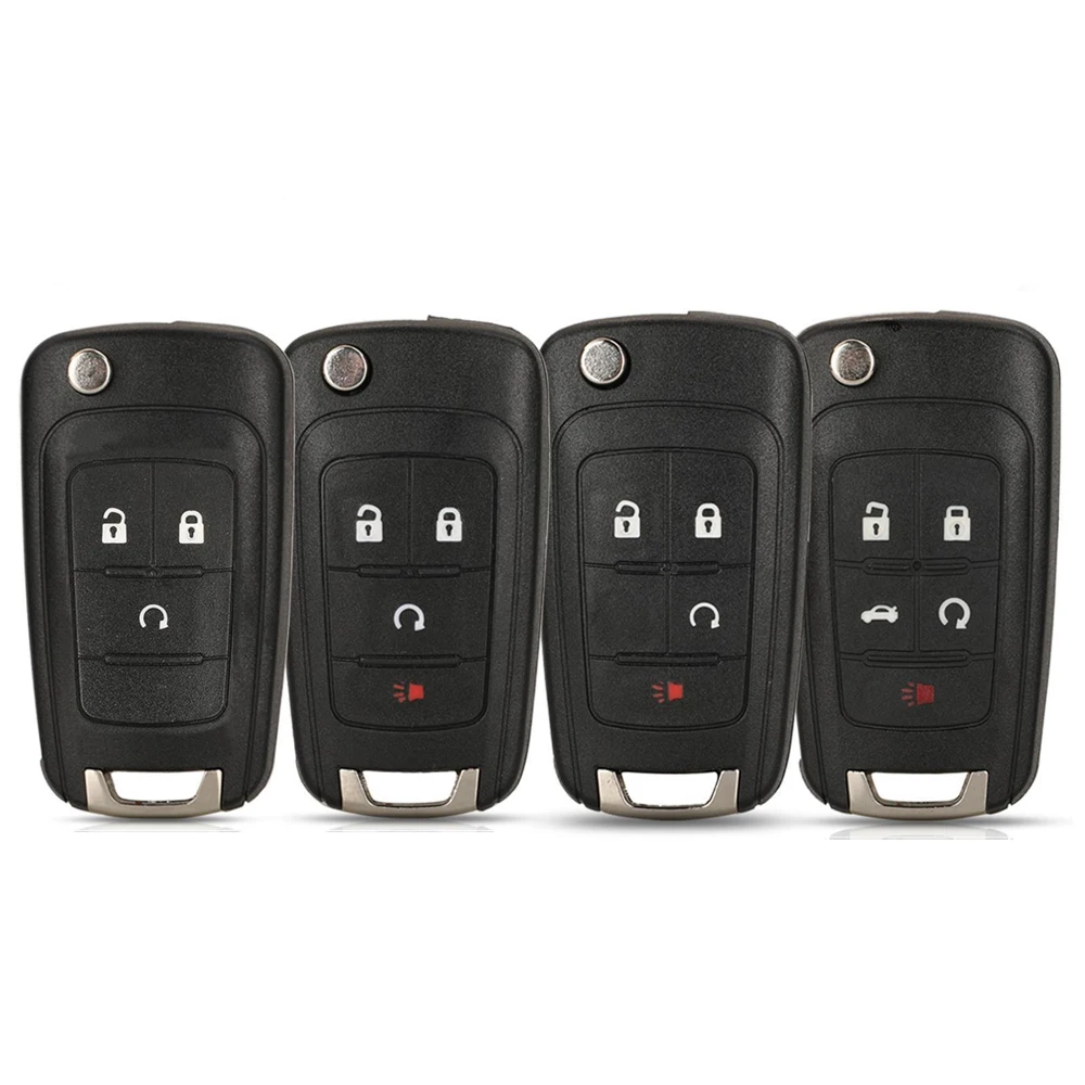 3/4 Buttons Flip Folding Remote Key Case Shell for Chevrolet Cruze 2012 Malibu Aveo Fit Opel Buick Fob HU100 Blade