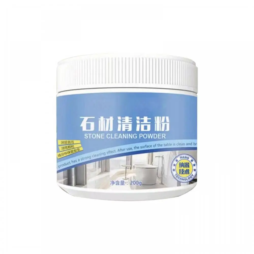 Solid Powder Granite Stone Stain Remover Purified Easily Oil Stain Remover 7x6x6cm 200g Cleaning Powder Cleaning Supply Powerful