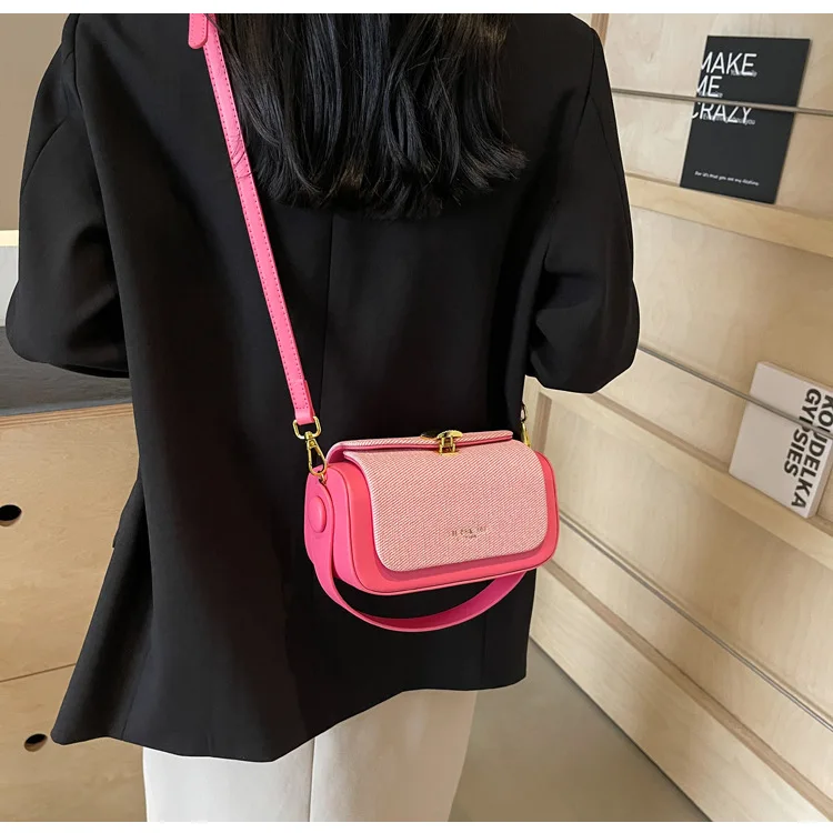 Mini Square Crossbody Bag - Luxury Designer Handbag Box Shape Satchel