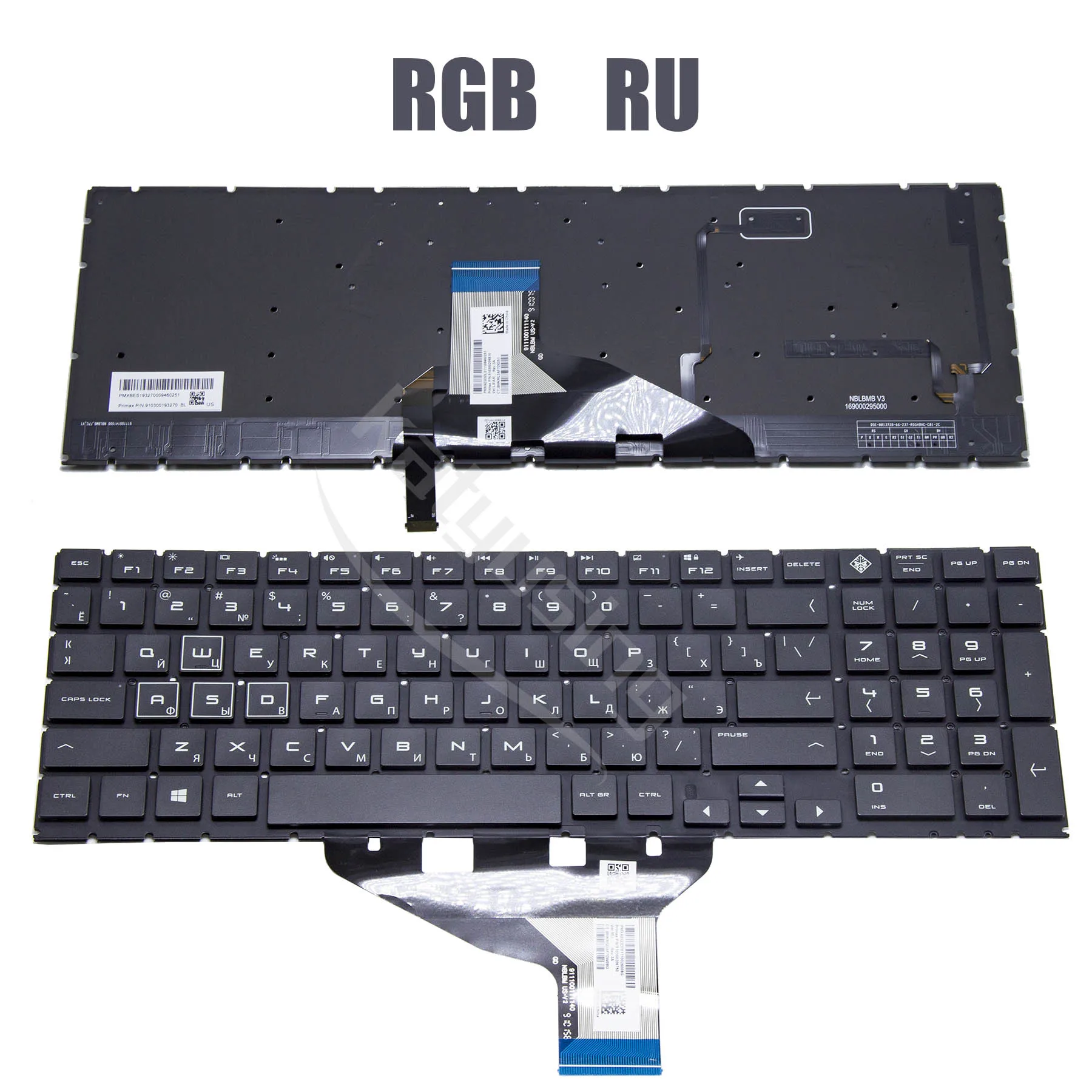 ノラベルさま専用 US RU LA SP Keyboard for HP OMEN 15-DC 15-DH 15-dc1001ur NSK