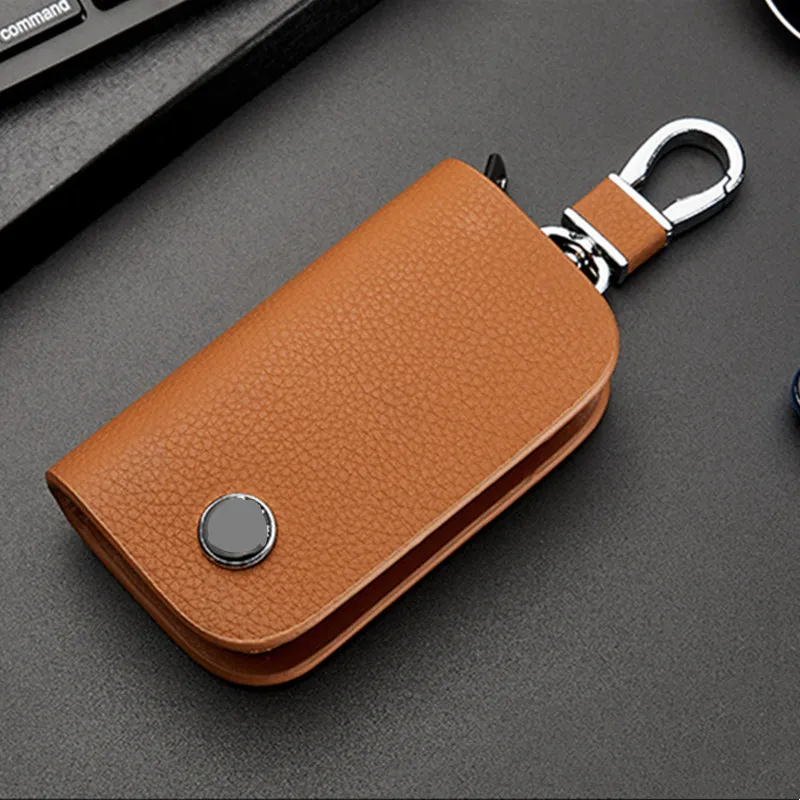 Luxurious Genuine Leather Car Key Holder and Wallet