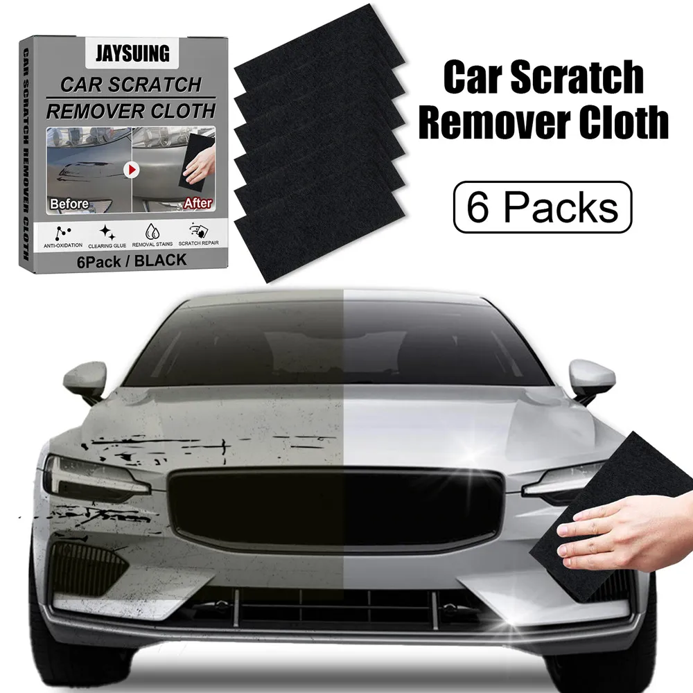 

6Pcs Car Paint Scratch Repair Cloth Nano Light Scratch Remover Rag Nano Material Surface Rags Car Accessories