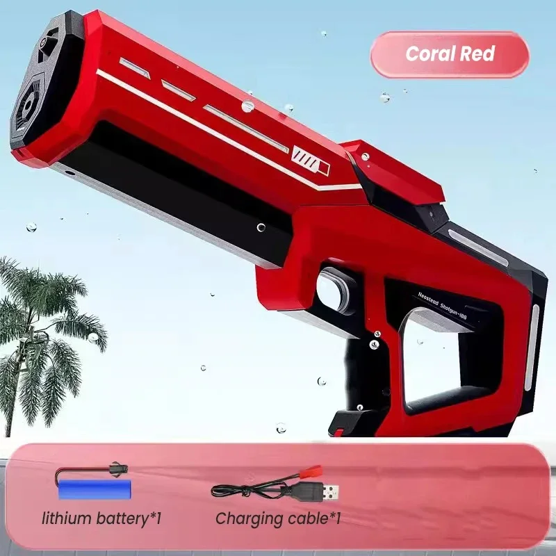 Fully Automatic Spray Electric Continuous Shooting Water Gun Toy, Summer Outdoor High-Pressure Swimming Pool Water Play Toy Gift 5