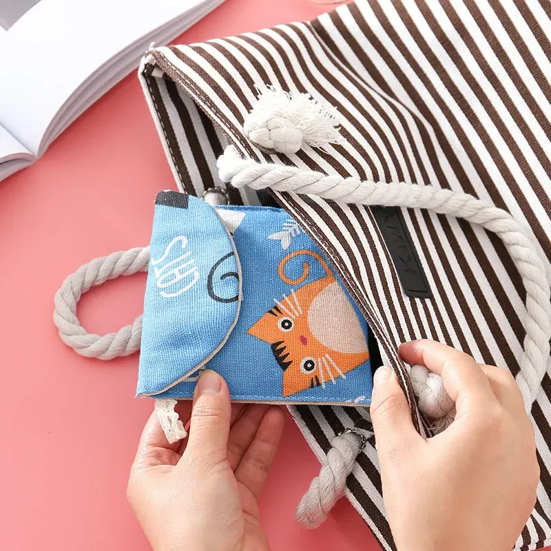 Portable Women Cosmetic Organizer Sanitary Napkin Storage Bag Girls Ladies Cute Coin Card Sanitary Pad Pouch Small Cosmetic Bag 6