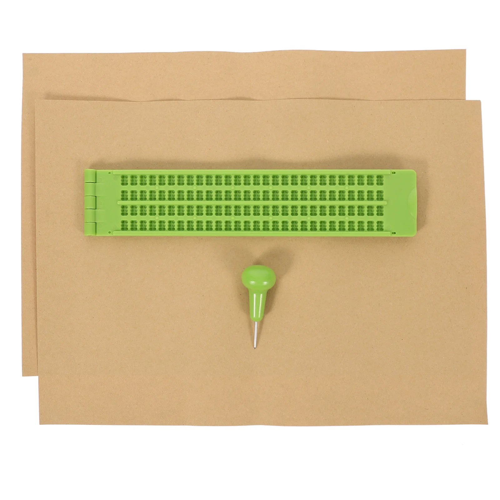 

Braille Board Braille Slate And Stylus Kit Plastic Writing Plate Fingerboards Kit Blinds Child for Slate and