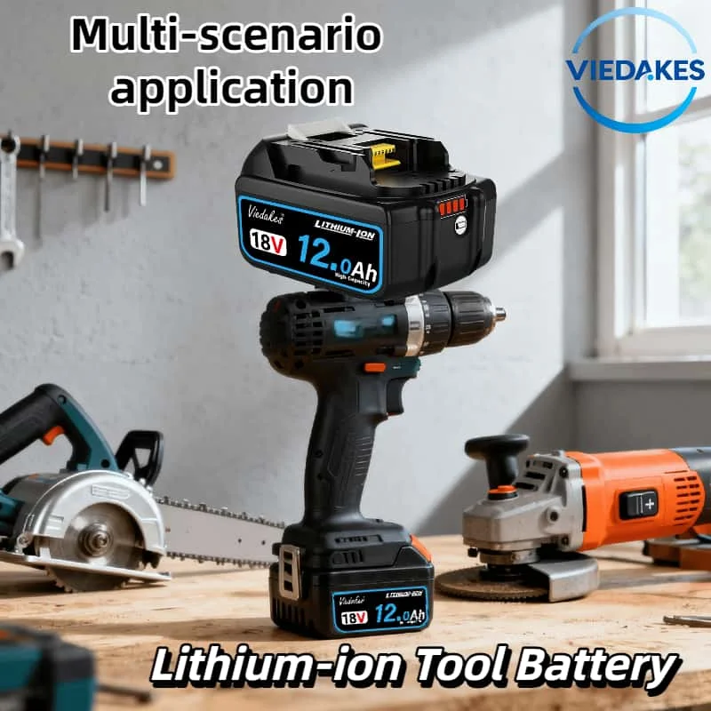🏅For Makita 18V 12.0Ah Lithium Battery – High Efficiency,Extended Runtime & Universal Fit, Hot Sale for DIY/Professional Tools