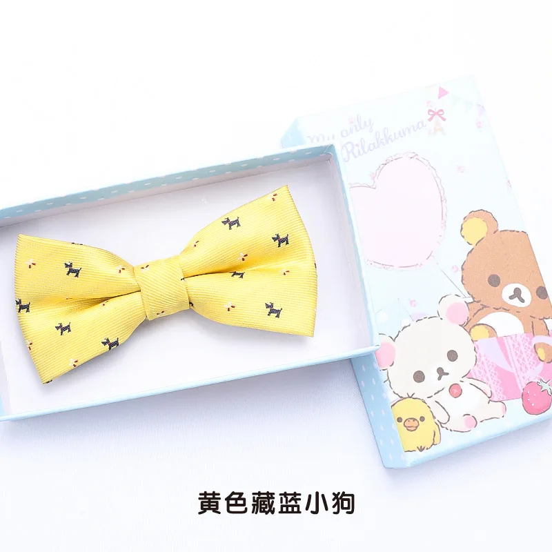 Children's bow tie Korean version boy tide baby bow tie blue primary school performance