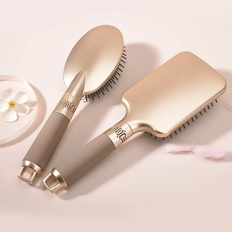 Lot De 2 Peignes De Massage Pour Cuir Chevelu En Bambou - Anti-Statique, Idéal Voyage (Neuf)