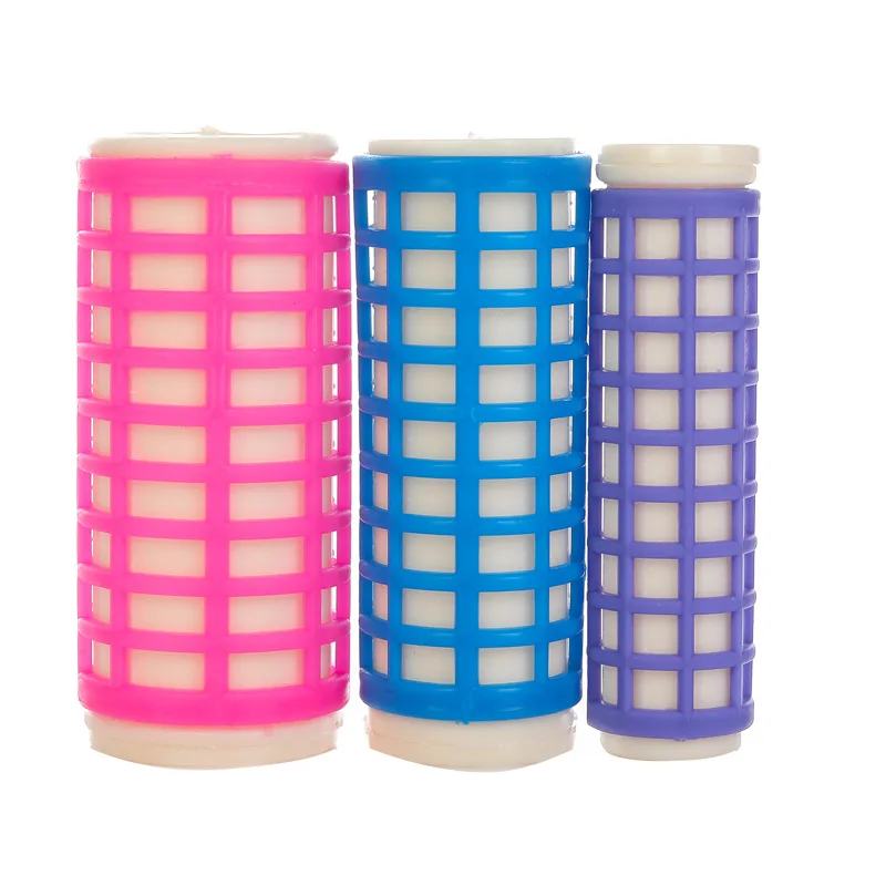 6/8Pcs Hair Rollers Hair Curler Plastic Self-adhesive Curling Hairdressing Tool Girl Beauty Styling Tool
