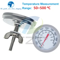 Stainless Steel Pizza Oven Thermometer for Outdoor & Indoor Grilling and Cooking (52mm, 0 - 120°C) (1PCS)