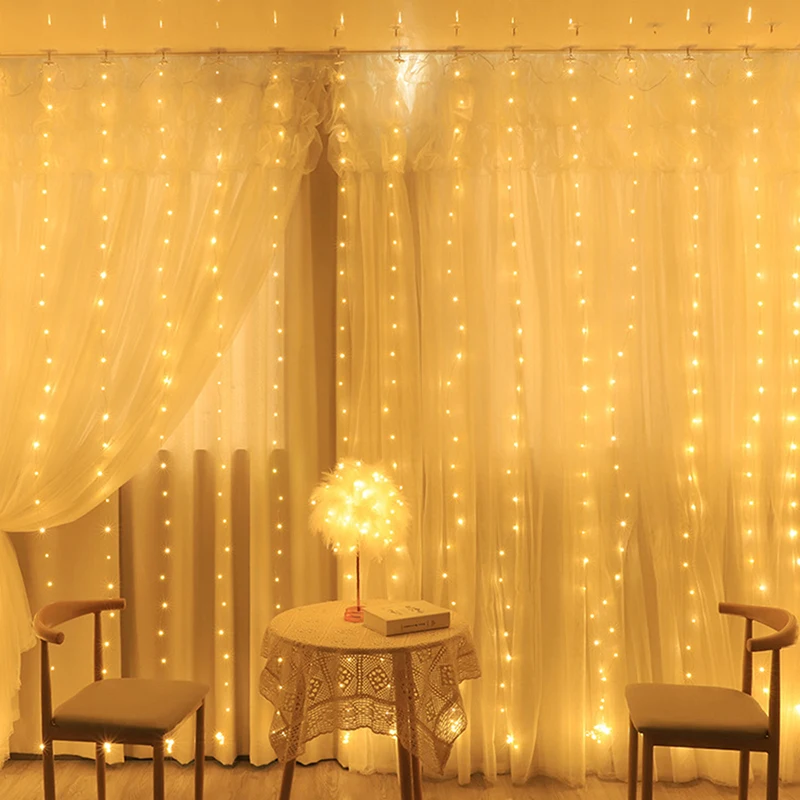 LED String Lights Fairy Garland 8 Modes Remote Control USB Wedding Curtain Lamp Holiday Christmas Decoration For Bedroom Home led string lights decorative lights string lights led fairy lights