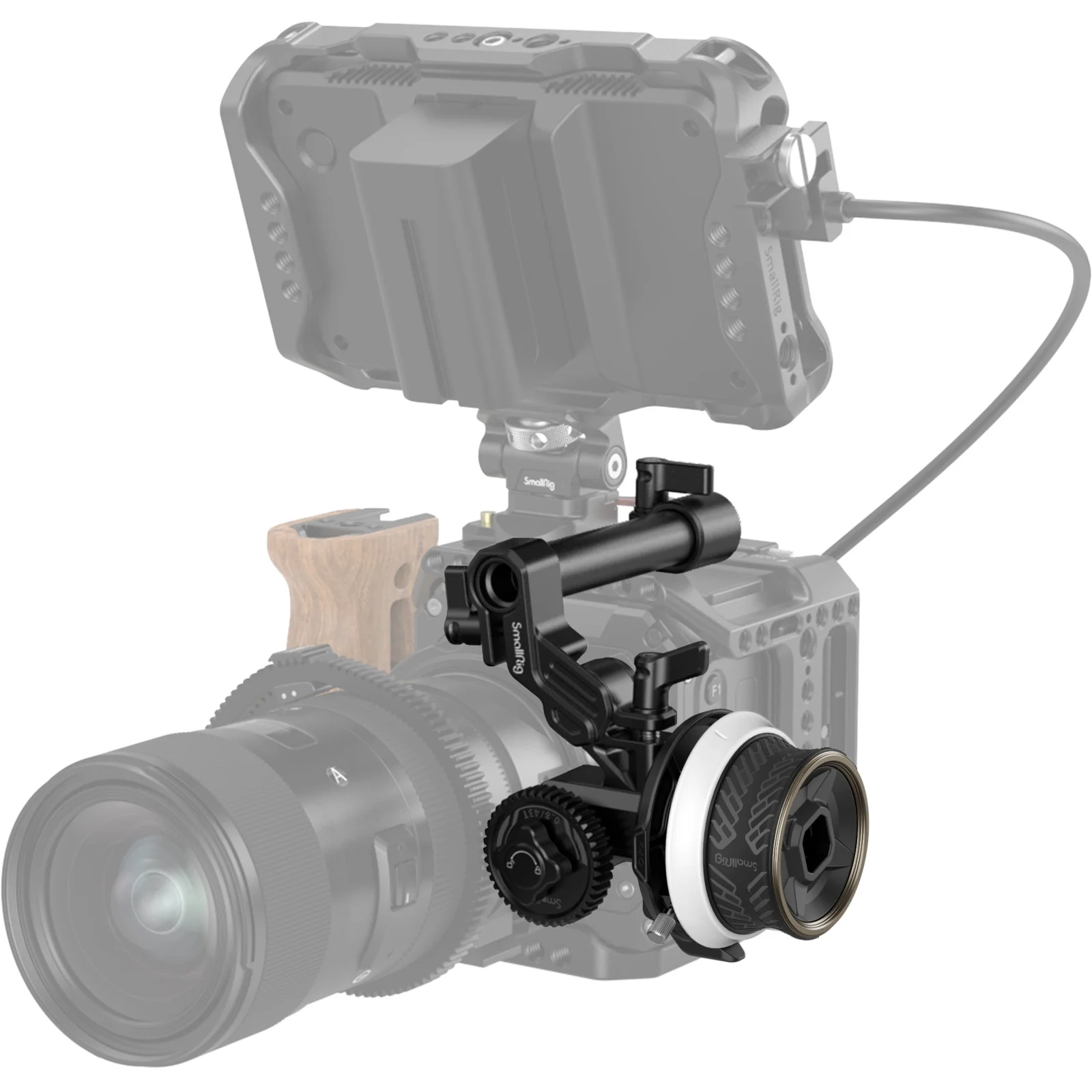 Description Picture 2 of itemSmallRig Mini Follow Focus F40 3010C,Mini Follow Focus Matte Box Quick Focus Wireless Lens Control For DLSR & Mirrorless Cameras
