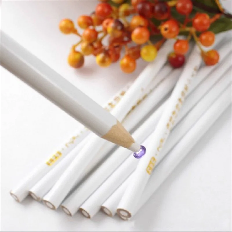 Nail Art Tools 2pcs/lot DIY Nail Art Pencil Pen Dotting Pick Up Rhinestones Crystal Beads Strass Gems Picking Manicure Tools