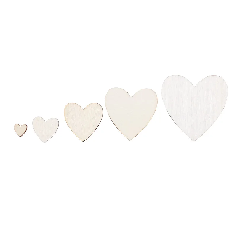 10–50 mm Liebesherz, Holzscheibe, unvollendet, blanko, natürliches Handwerk, Hochzeit, DIY, Ornament, Geburtstag, Party, Dekoration, Lieferungen, Weihnachten – Detail 8