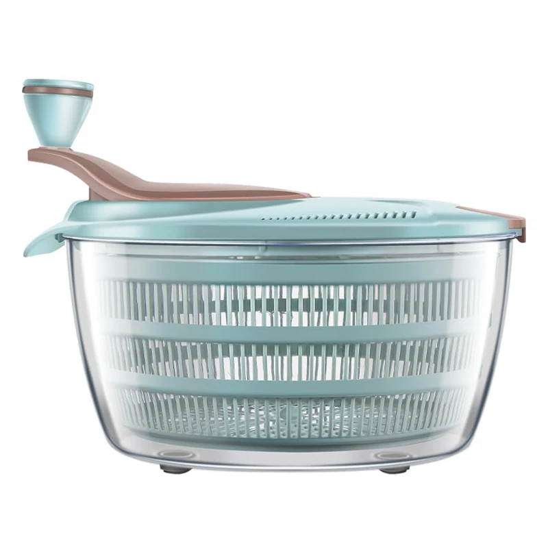 Salad Spinner 4.24 Quart Lettuce Spinner Double Drainage Holes For Washing Spinning Draining Greens salad spinner