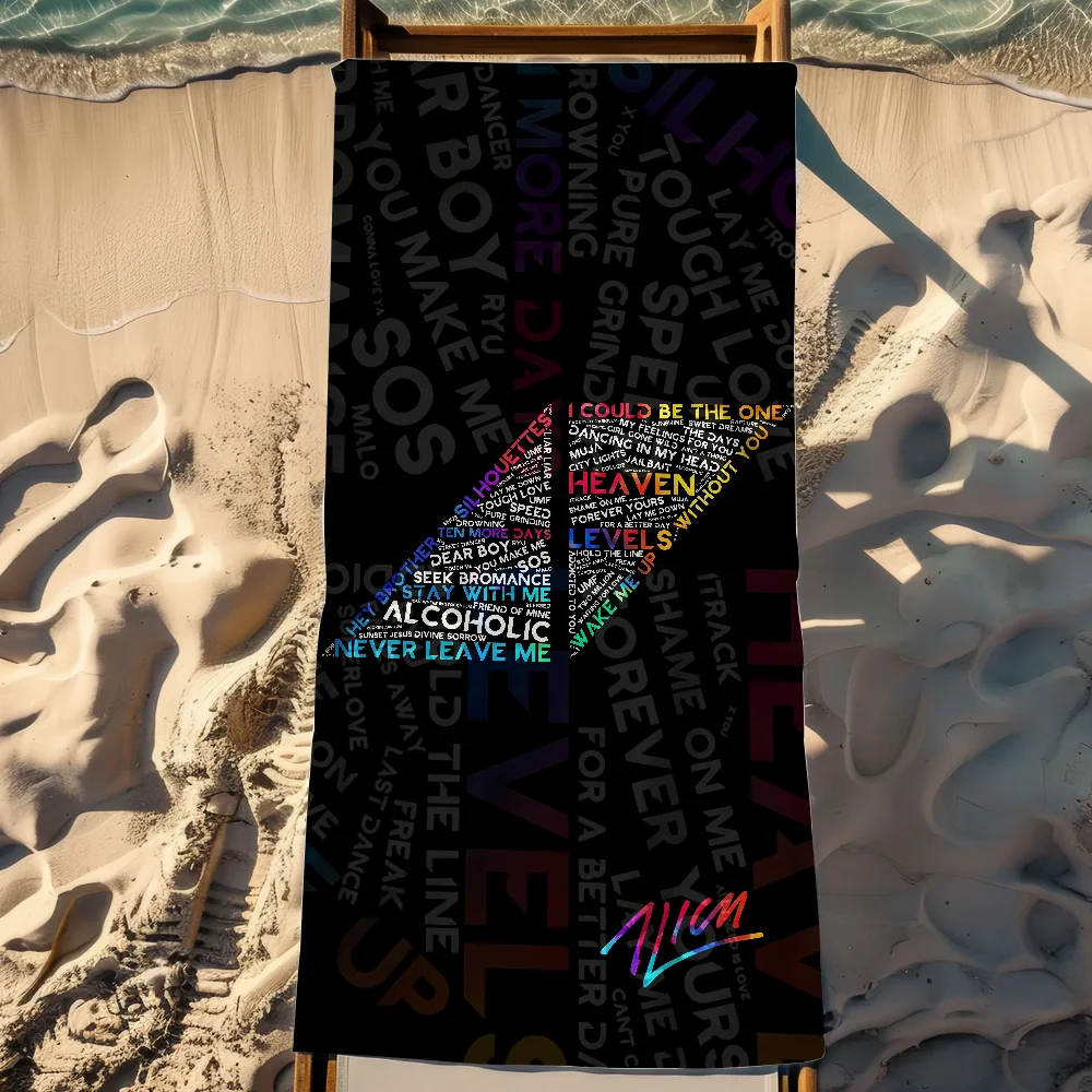 Fashion DJ A-Avicii True Wake Me Up Logo Towel Soft Pool Gift For