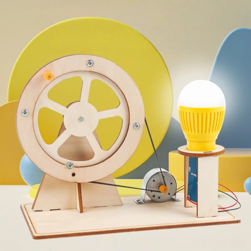 Hand-cranked Generator Set Student Science And Technology Children's Handmade DIY Material Creative Thinking Physics Experiment_voghion.com