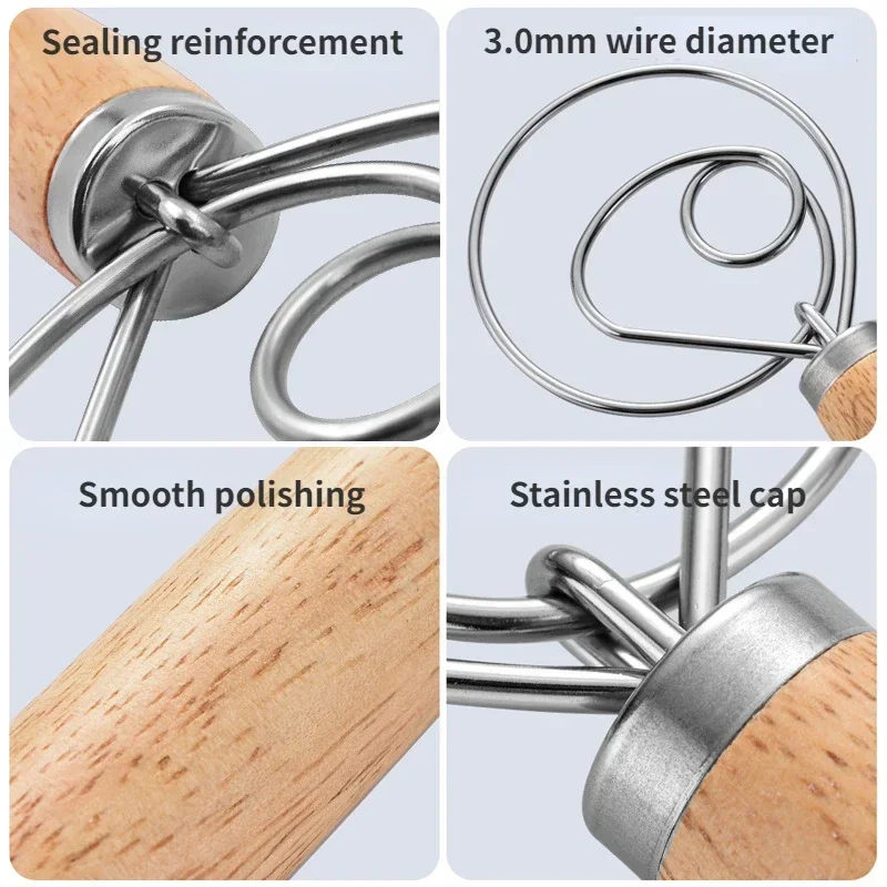 Pastry Dough Mixer Kitchens Accessories Kitchen Utensils Stainless Steel Baking Supplies Egg Beater Cake Tools Handheld Gadgets