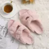 Crestar Fur Fuzzy Cork Slippers For Women Fashion Plush Open Toe Clogs Slippers Winter Warm Fluffy Slippers Furry House Slides 3