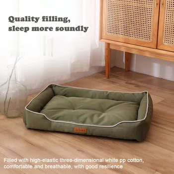 Winter Dog Bed-Dog Sofa Beds for Dogs,Foam Pet Couch Bed with Washable Removable Cover,Waterproof Lining and Non-Slip Bottom