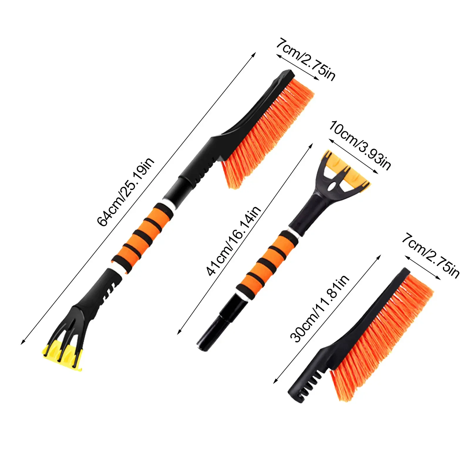 Tragbare Auto LKW Schnee Pinsel mit Eis Sceaper Farbe Schützende Schnee Aluminium Stange Entferner Winter Schnee Eis Schaufel Kit – Detail 8
