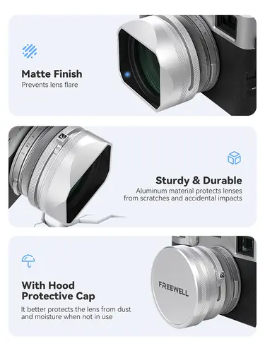 Freewell New Style CPL/GMIST Filter With Lens Hood Compatible With Fujifilm X100VI X100V X100S X100T X100F Fuji Series Cameras - Image 5