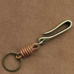 Vintage Genuine Leather Cowhide Keychain Accessory (05)