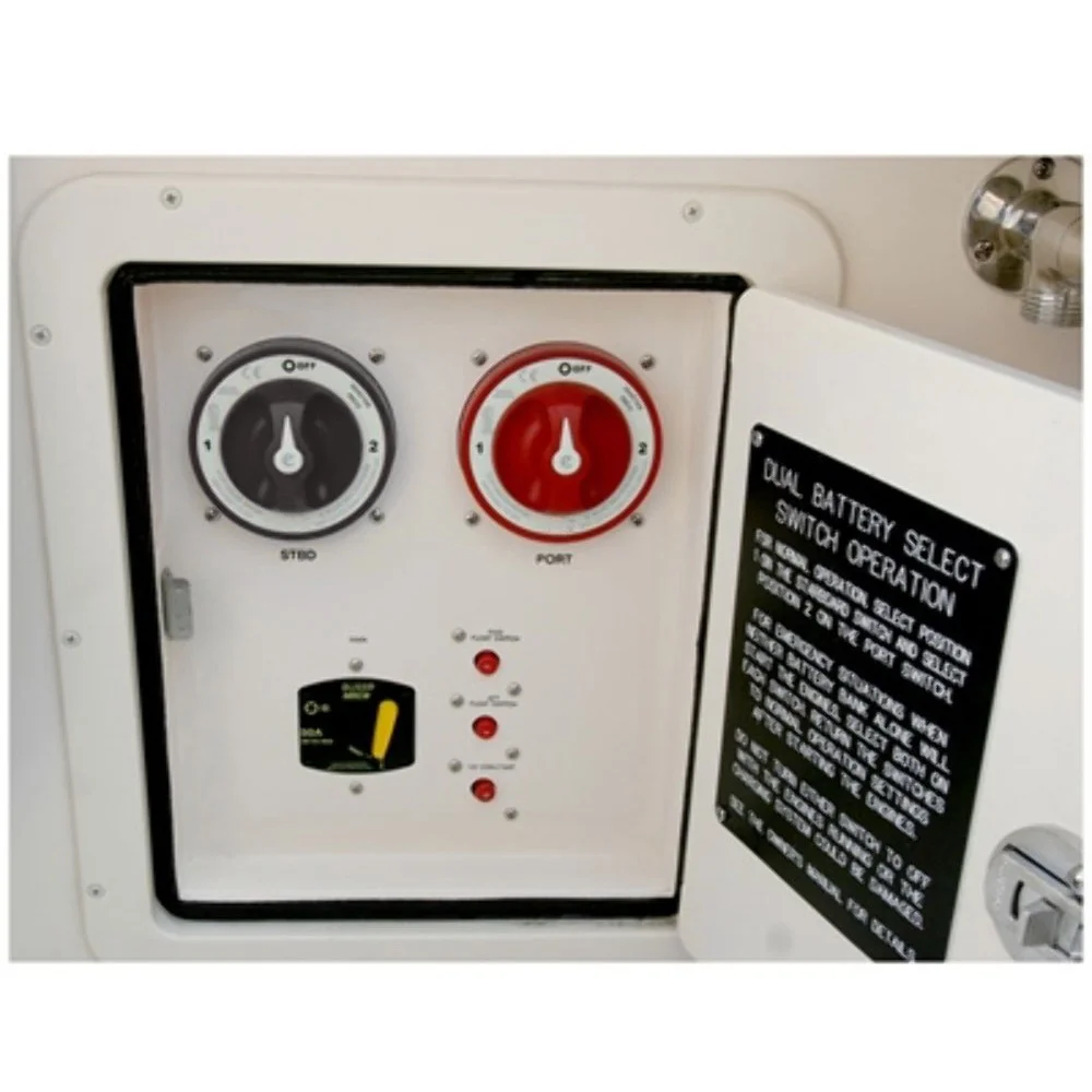 Aramox Marine Battery Disconnect Switch, 500A 4 Position Battery Cut Switch Battery Kill Switch Knob Ip66 Waterproof Battery Power Cut Master Switch B