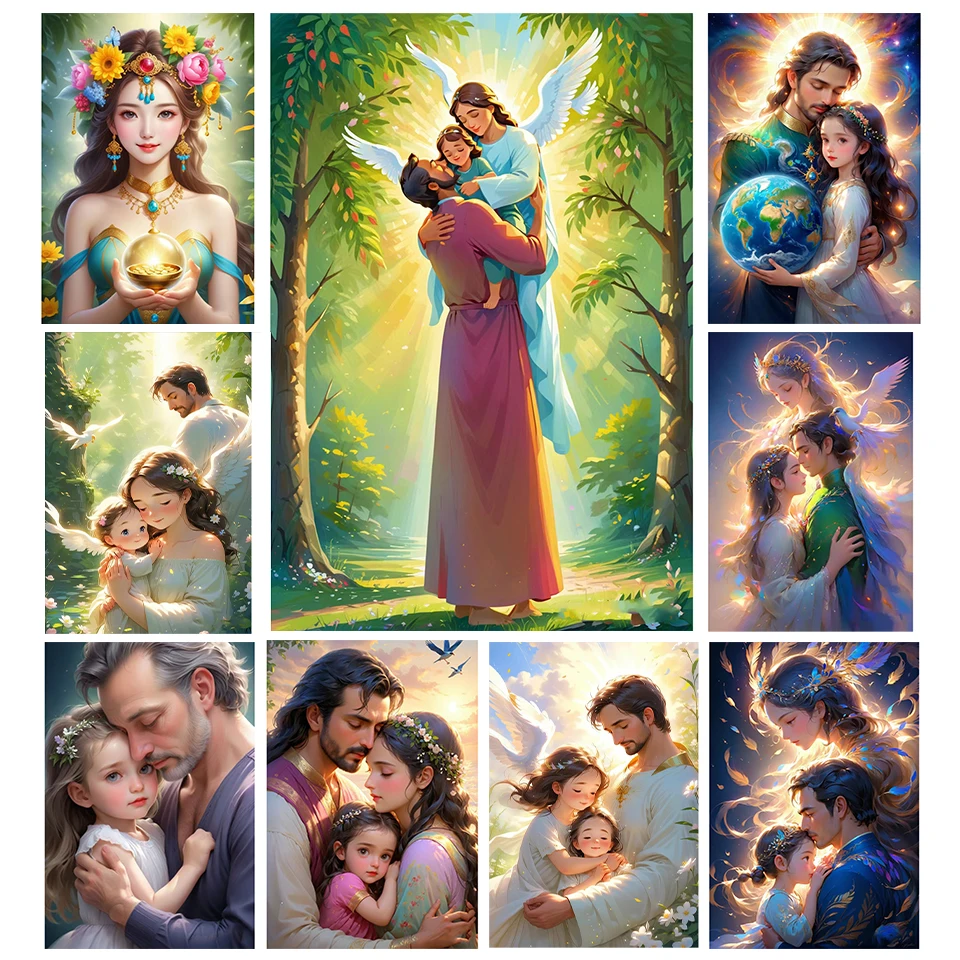 Pittura Diamante New Fairy Elf 20245D Full Diamond Adult Dark Elf Diy Diamond Art Painting Portrait Cross Ricamo Set