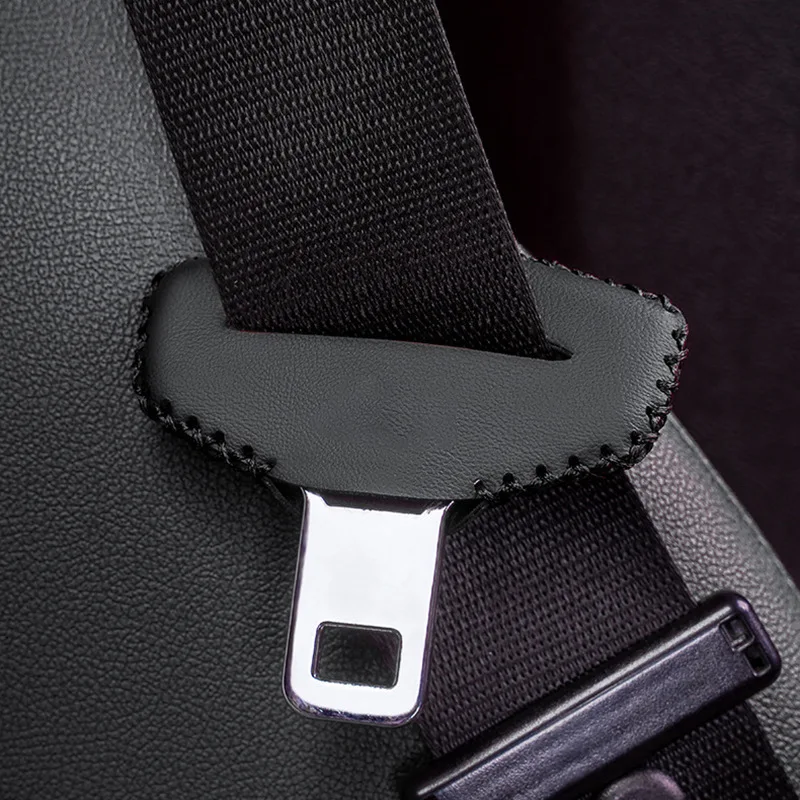 Premium PU Leather Seat Belt Buckle Protector – Anti-Scratch Cover for Enhanced Interior Safety