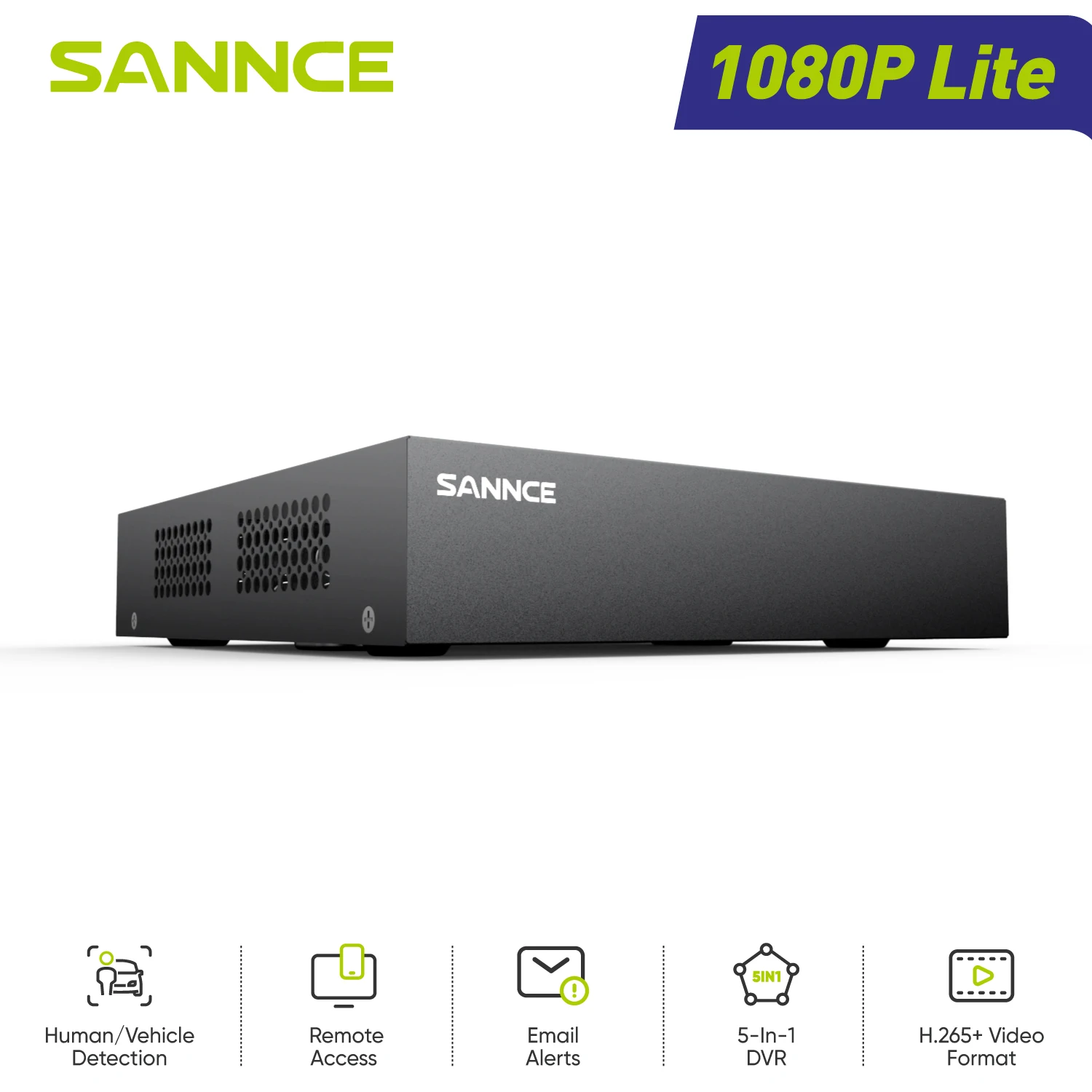SANNCE 1080N 8 Channel 5-in-1 DVR Security CCTV DVR 8CH Hybrid DVR Support AHD TVI CVI CVBS IP Camera 1