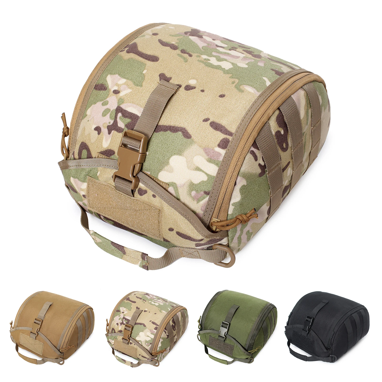 

Tactical Helmet Bag Pack Multi-Purpose Molle Storage Military Carrying Pouch for Sports Hunting Shooting Combat Helmets CarryBag