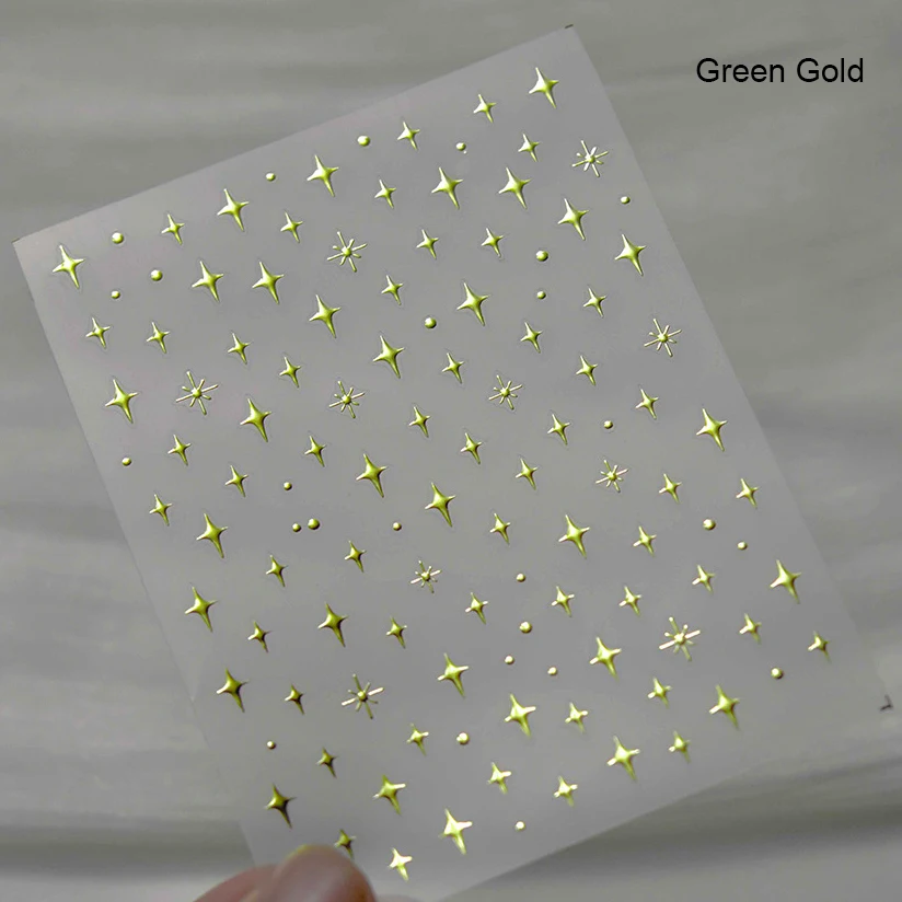 Elegant Starlight Glitter Rhinestone Nail Art Stickers