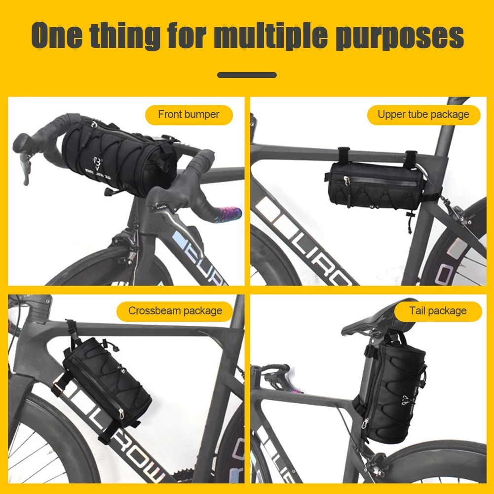 Bike Front Tube Handlebar Bag Waterproof Bicycle - Main Image