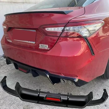 Toyota Camry XV70 8th-Gen 2018–2023 Gloss Black ABS Rear Diffuser Lip Spoiler