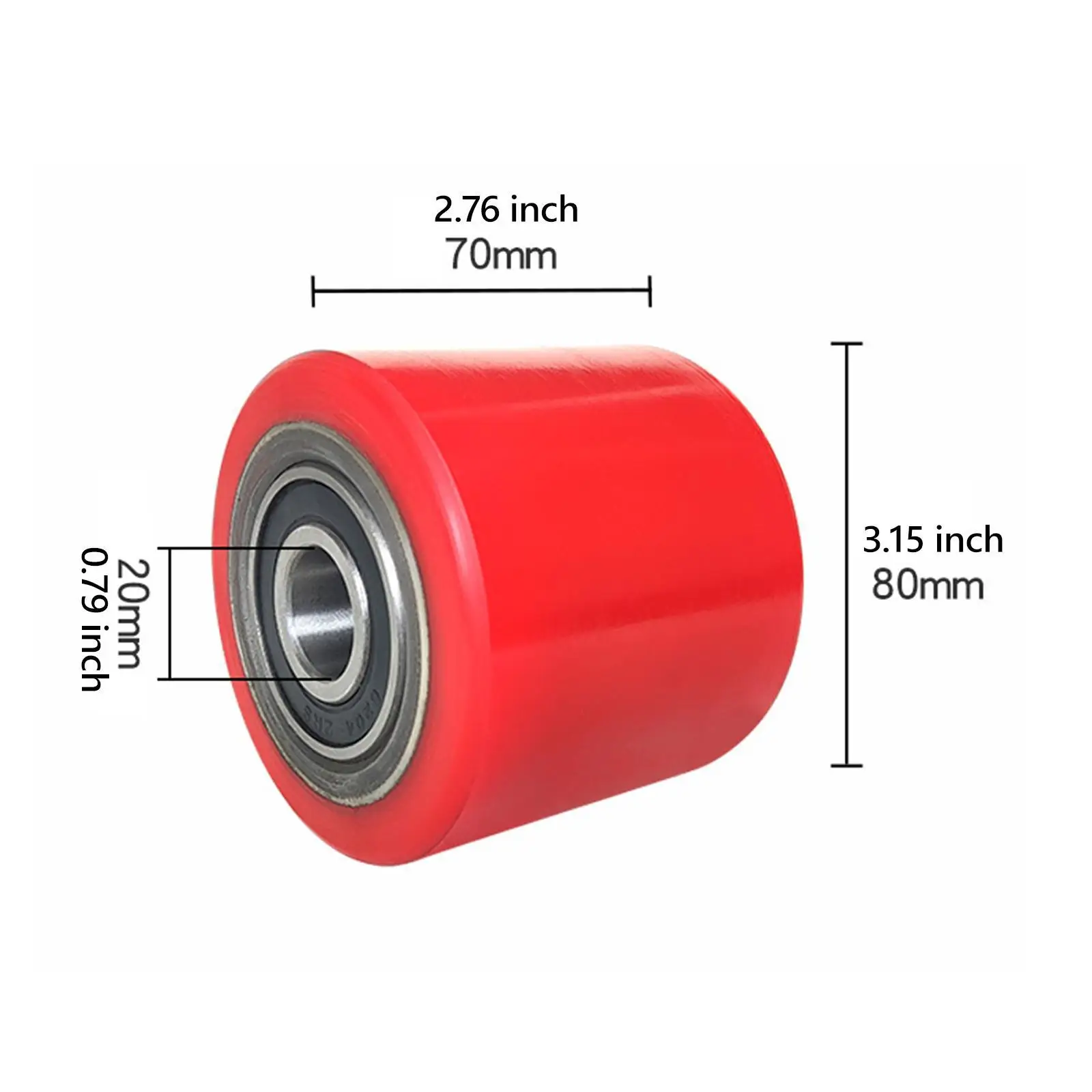 2 Pieces Pallet Truck Wheels Ground Bull Cart Forklift Casters Forklift Wheel Portable Sturdy CNC Guiding Wheel Truck Load Wheel