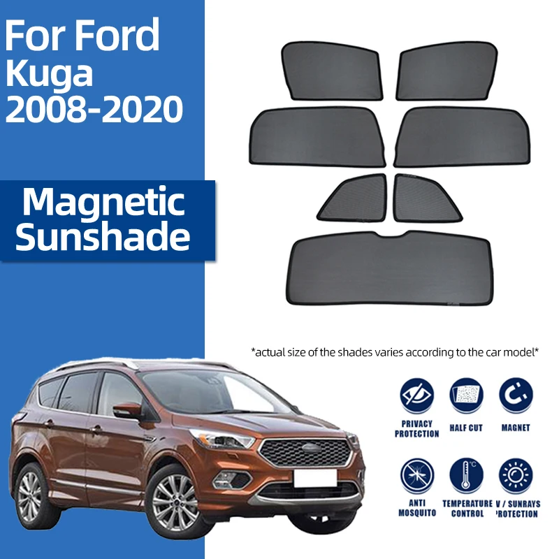 amucna Auto Seitenfenster Mesh Vorhang Windschutzscheibe Sonnenschutz für  Ford Kuga Fenster-Sonnenschutz (Color : 6) : : Auto & Motorrad