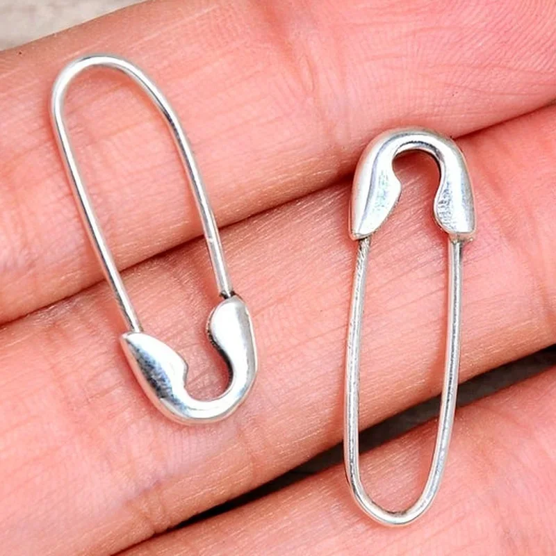 Safety Pin Earrings 1 Pair Women