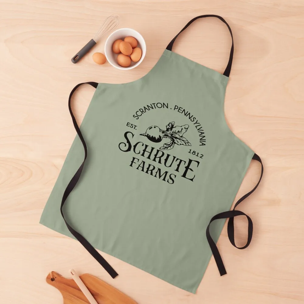 

Schrute Farms Official Employee Apron Home And Kitchen women's work Customizable Woman Cleaning Products For Home Apron