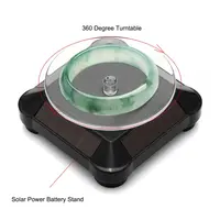 Présentoir rotatif à 360 degrés, alimenté par énergie solaire ou batterie, montre, bagues, colliers, support de bijoux 1