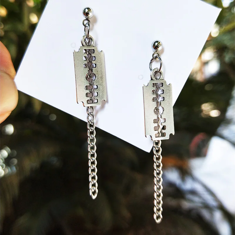 Creative Collection Punk Cool Cute Women Drop Dangle Earrings Ancient Silver Color Skull Knife Cross Pendant Handmade Jewelry dangle earrings drop earrings pendant earrings cross earrings
