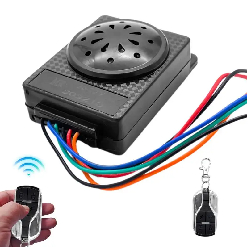 

Anti Theft Bike Alarm Double Remote Security Alarm System With Vibration Alert For Motorcycle Electric Scooter Auto accessories