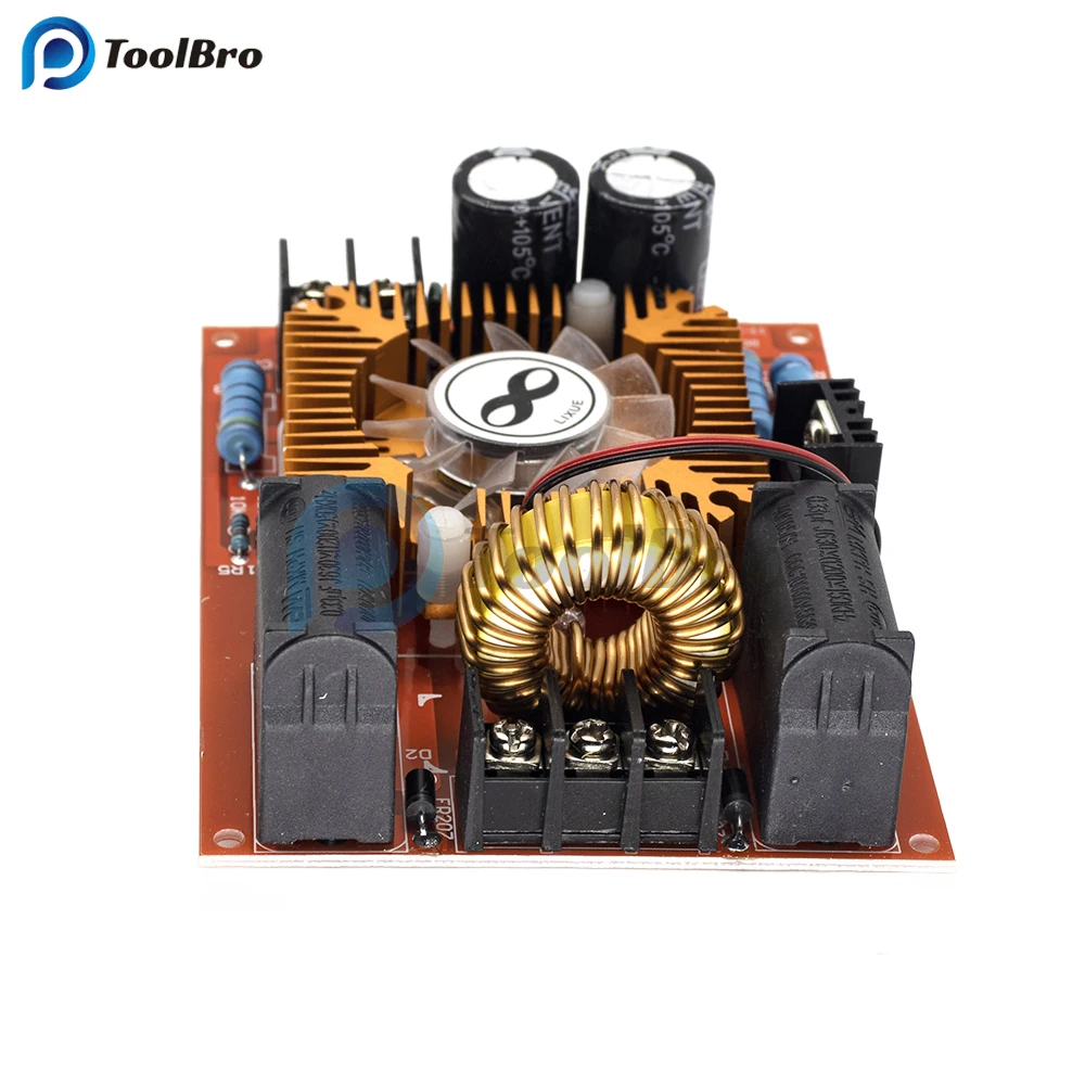 Induction Heater 250W 15A DC 12-30V ZVS Induction Driver Board + Tesla Coil Flyback Ignition Generator High Voltage Generator SGTC Cooling Fan