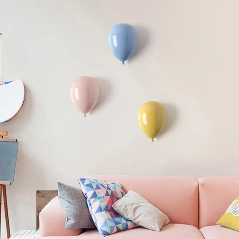 

Ceramic balloon wall hanging decoration wall hanging art children's room decoration home decoration accessories sculpture gifts