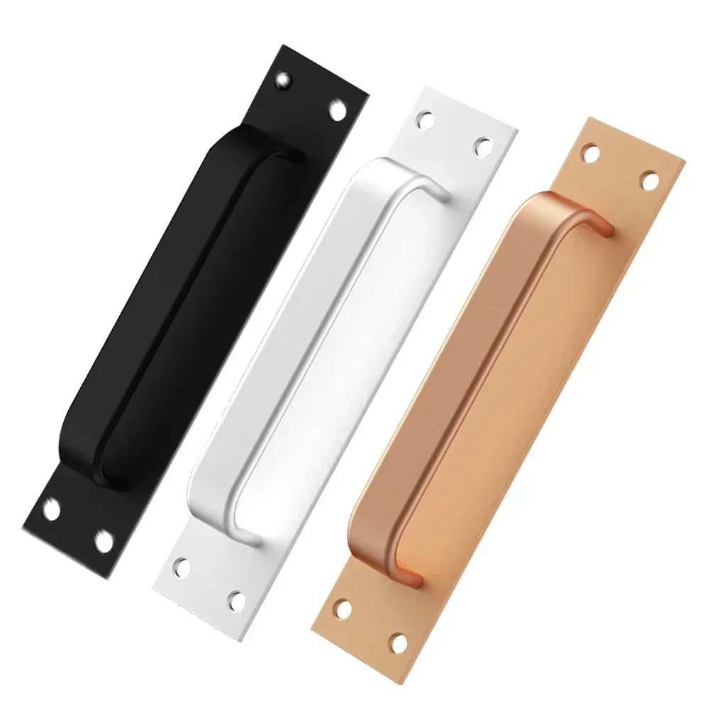 Sliding Barn Door Handle Pull Cabinet Flush Hardware Door Window Handle Aluminum Alloy Interior Furniture Hardware door handles,cabinet handles