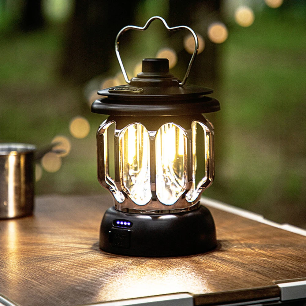 PortableCampingLanternRechargeableCampLampsVintageCamping