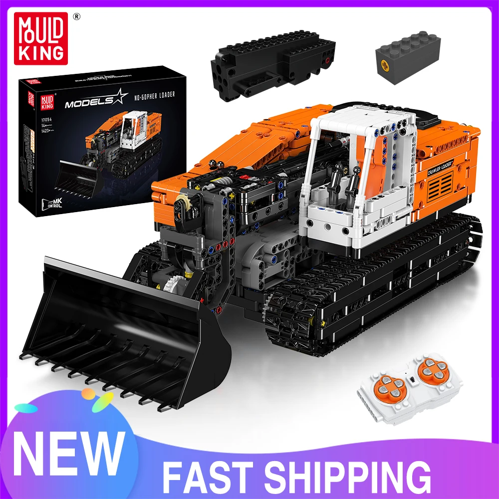 Mould King 17054 Technical Car Toys The RC Gopher Loader Building Block Assembly Enginerring Truck Brick Kids Christmas Gift