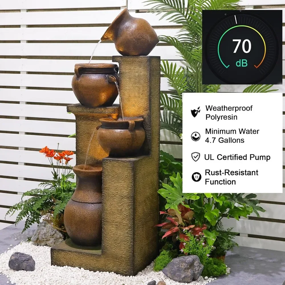 53" Outdoor Garden Fountain 5