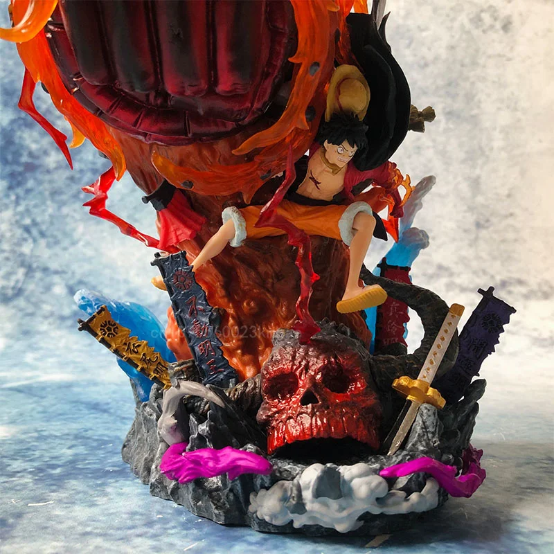 Figurine One Piece Luffy Trafalgar 3, PVC 22 Cm Avec Socle, Statue Collection, Emballage Scellé