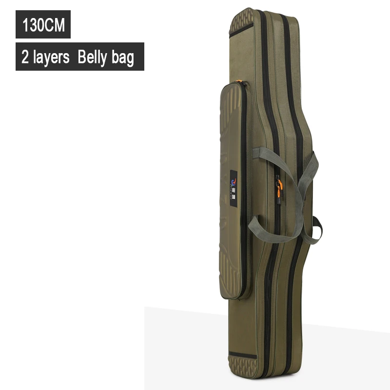 Borsa Per Canna Da Pesca Portatile In Tessuto Oxford - 55/65/75/85 Cm - Singolo O Doppio Strato Con Tracolla